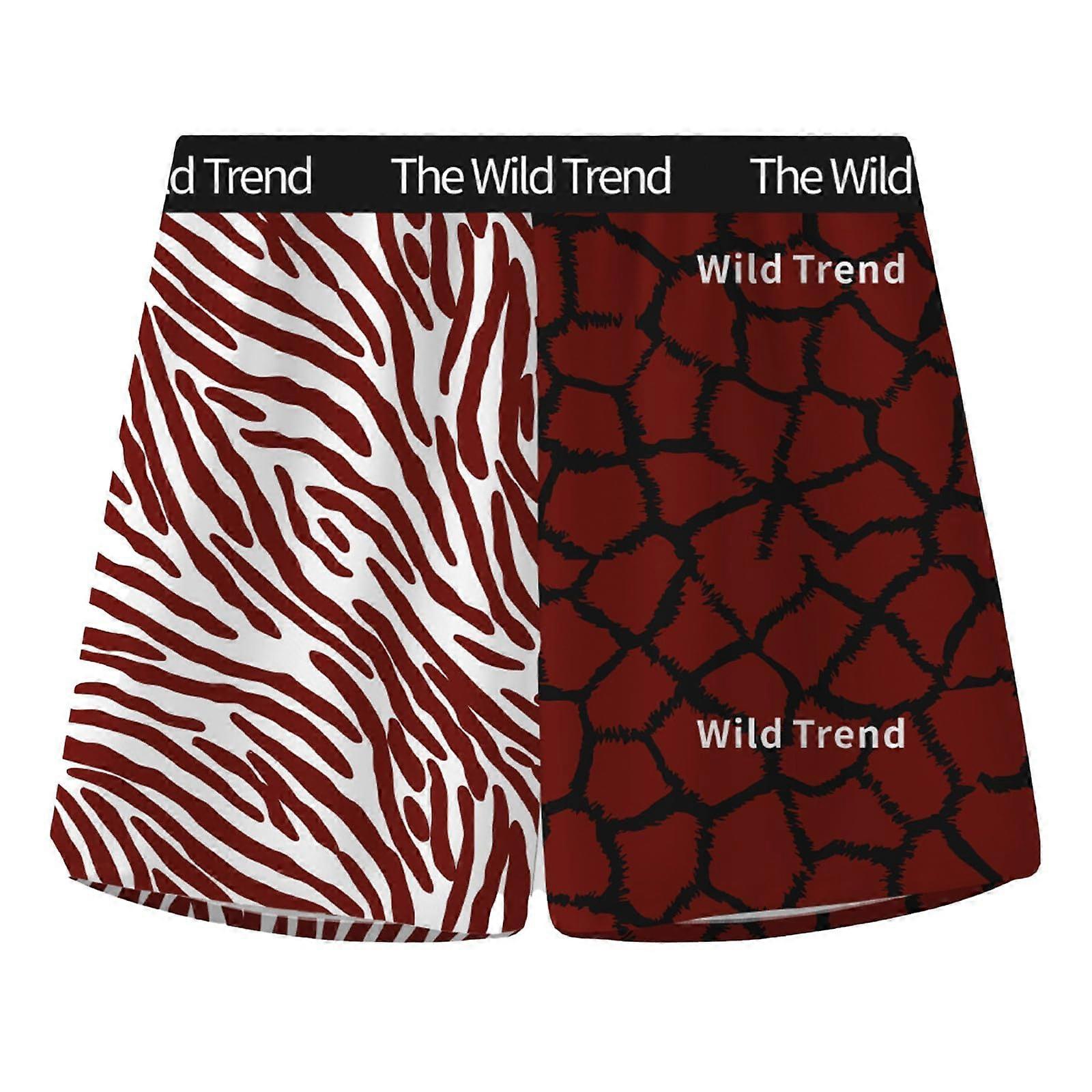 Men's Underwear Open Red 3XL. Relaxed fit. Stylish printed. Machine washable.
