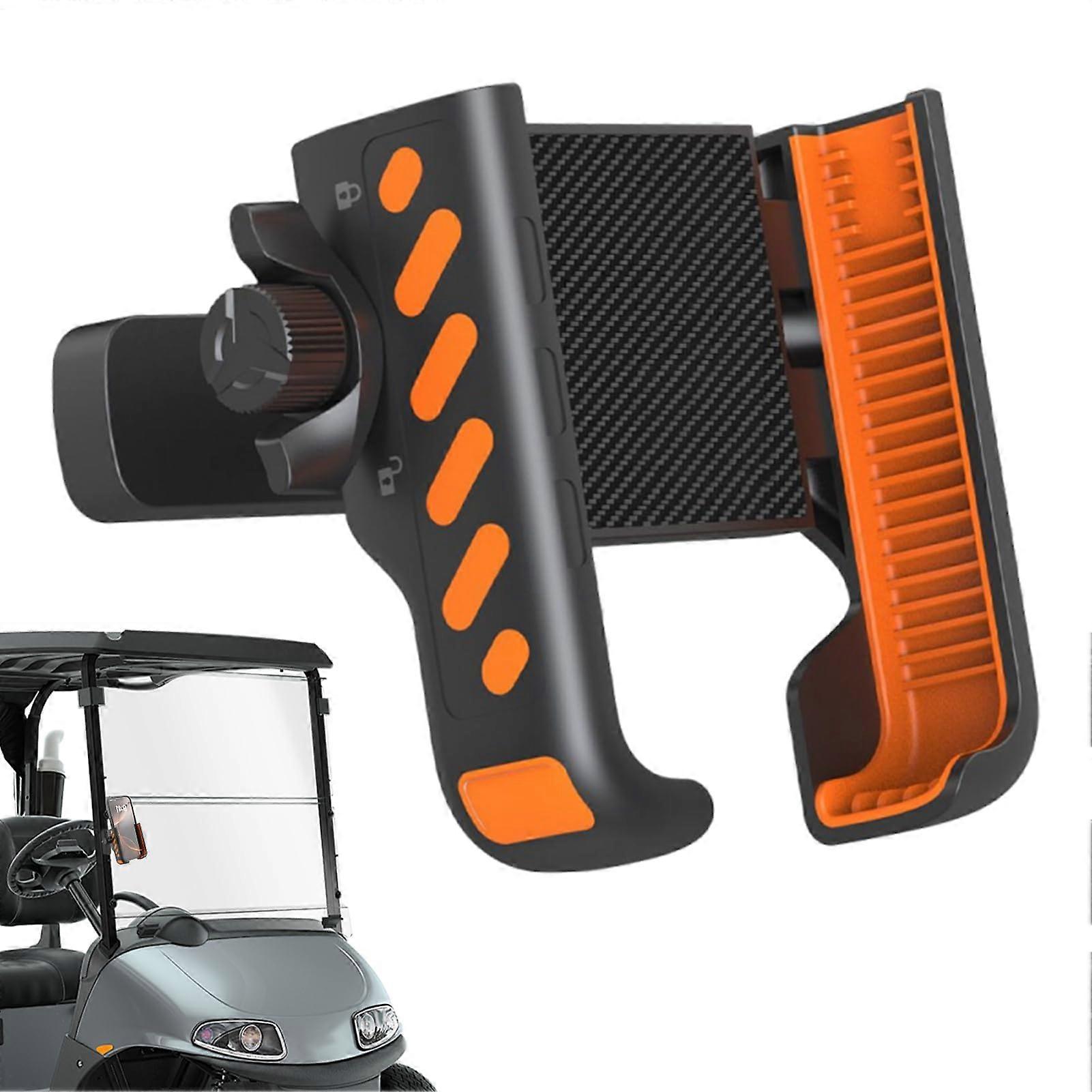 Golf cart phone holder Magnetic mount with 360° rotation, nonslip clamp