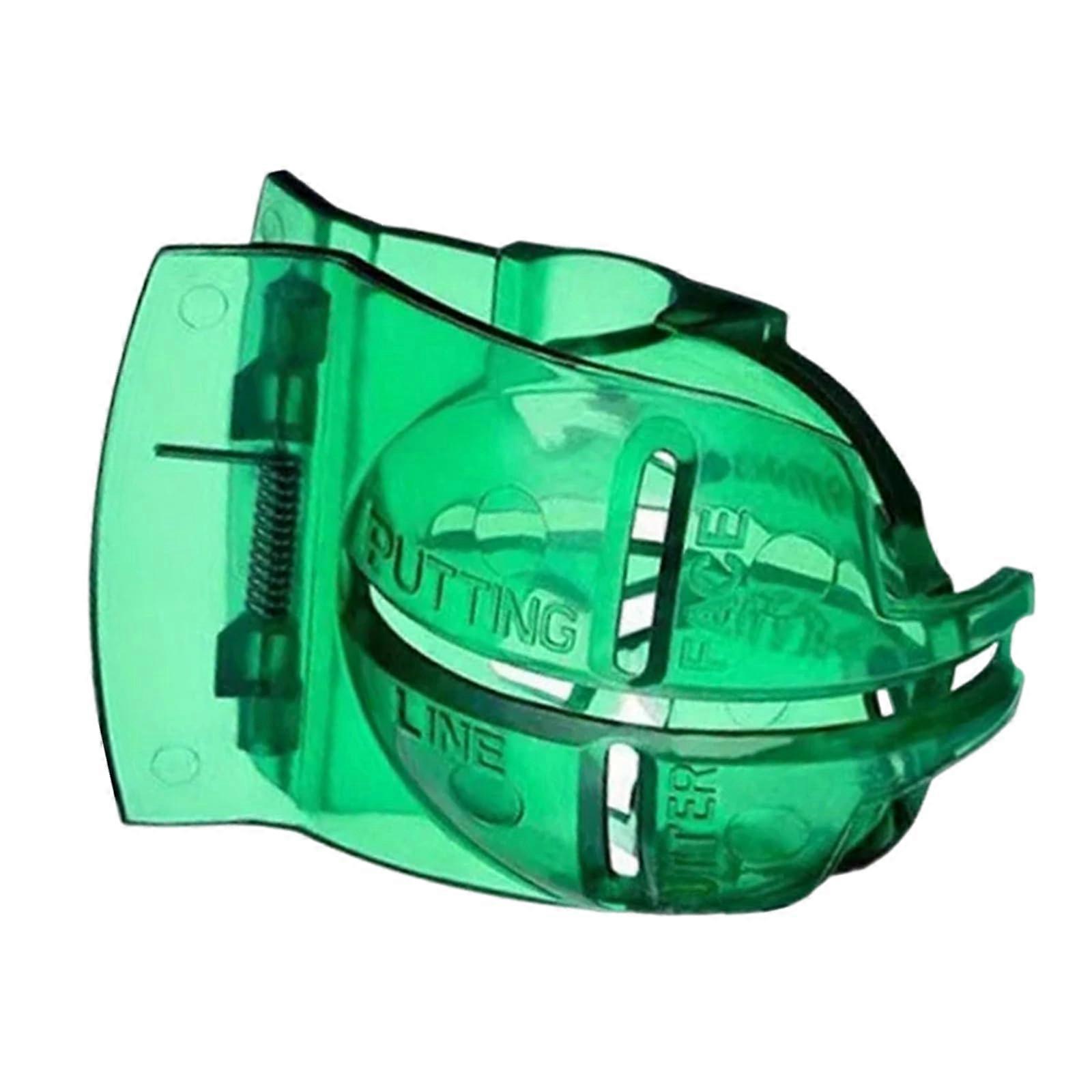 Golf Ball Line Marking Tool, Golf Ball Alignment Tool, Plastic Marker for Golf Balls, Quick Line Marking, Compact, Green