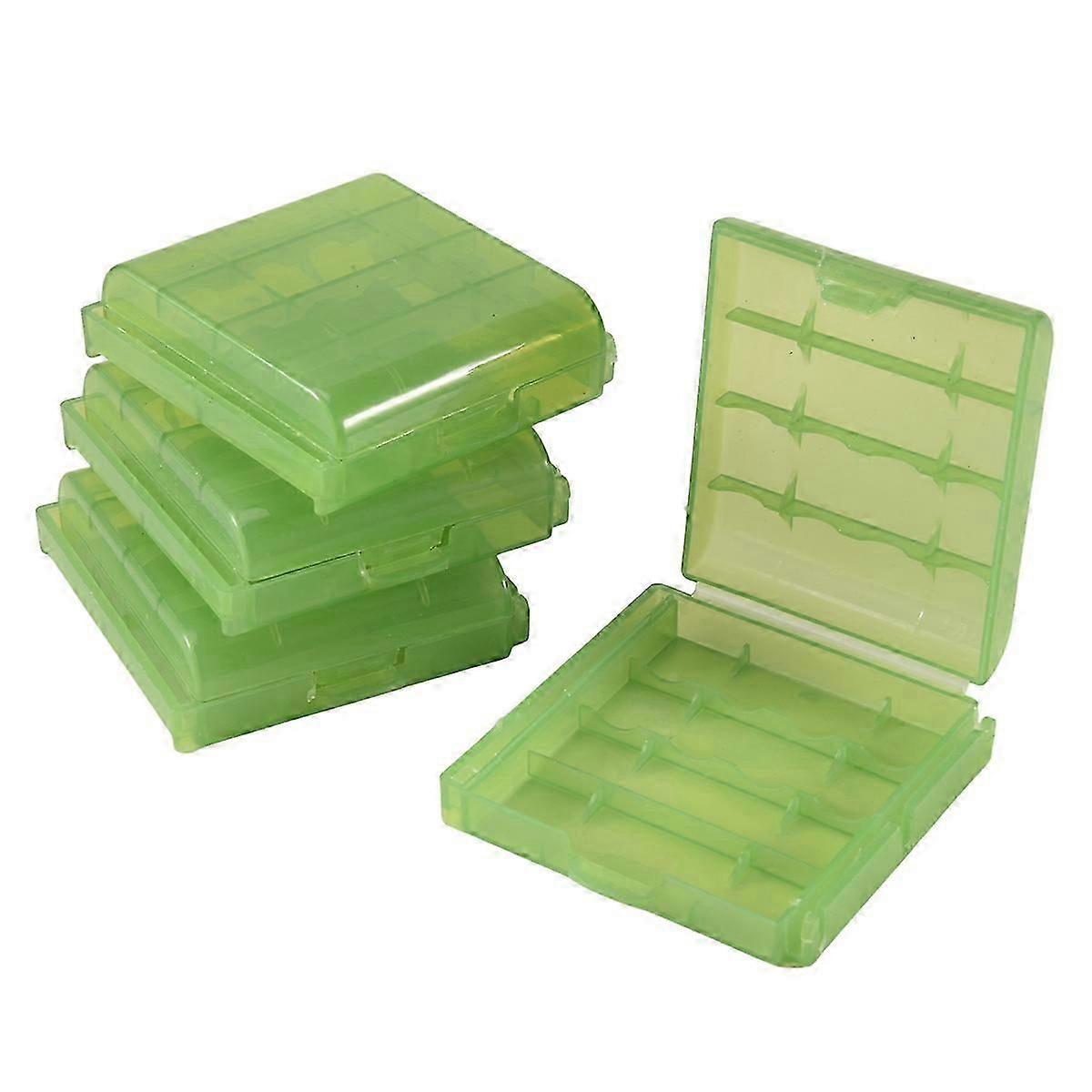 Pack of 4 PCS AA / AAA Battery Storage Hard Case Box