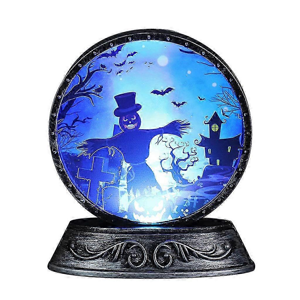 Halloween pumpkin lantern sculpture lamp multi-pattern lamp suitable for home party holiday decoration office home
