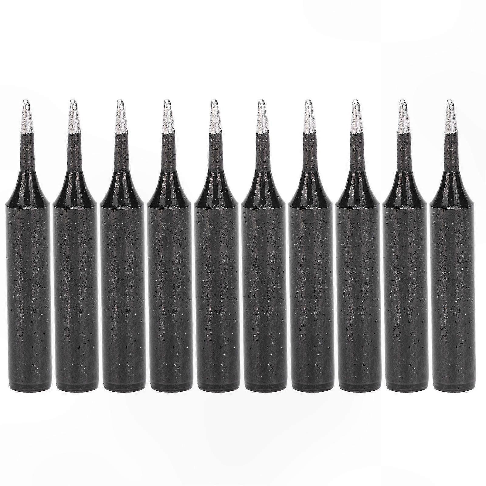 10Pcs Internal Heating Soldering Iron Tips for Welding Stations 900MT1C Black