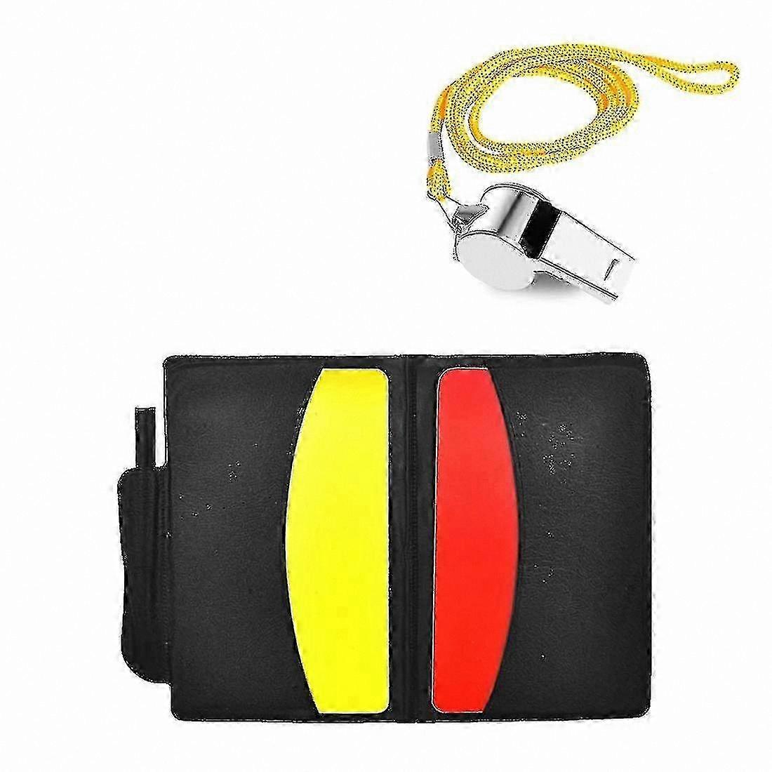 Referee Signal Cards and Metal Whistle for Soccer Coaching