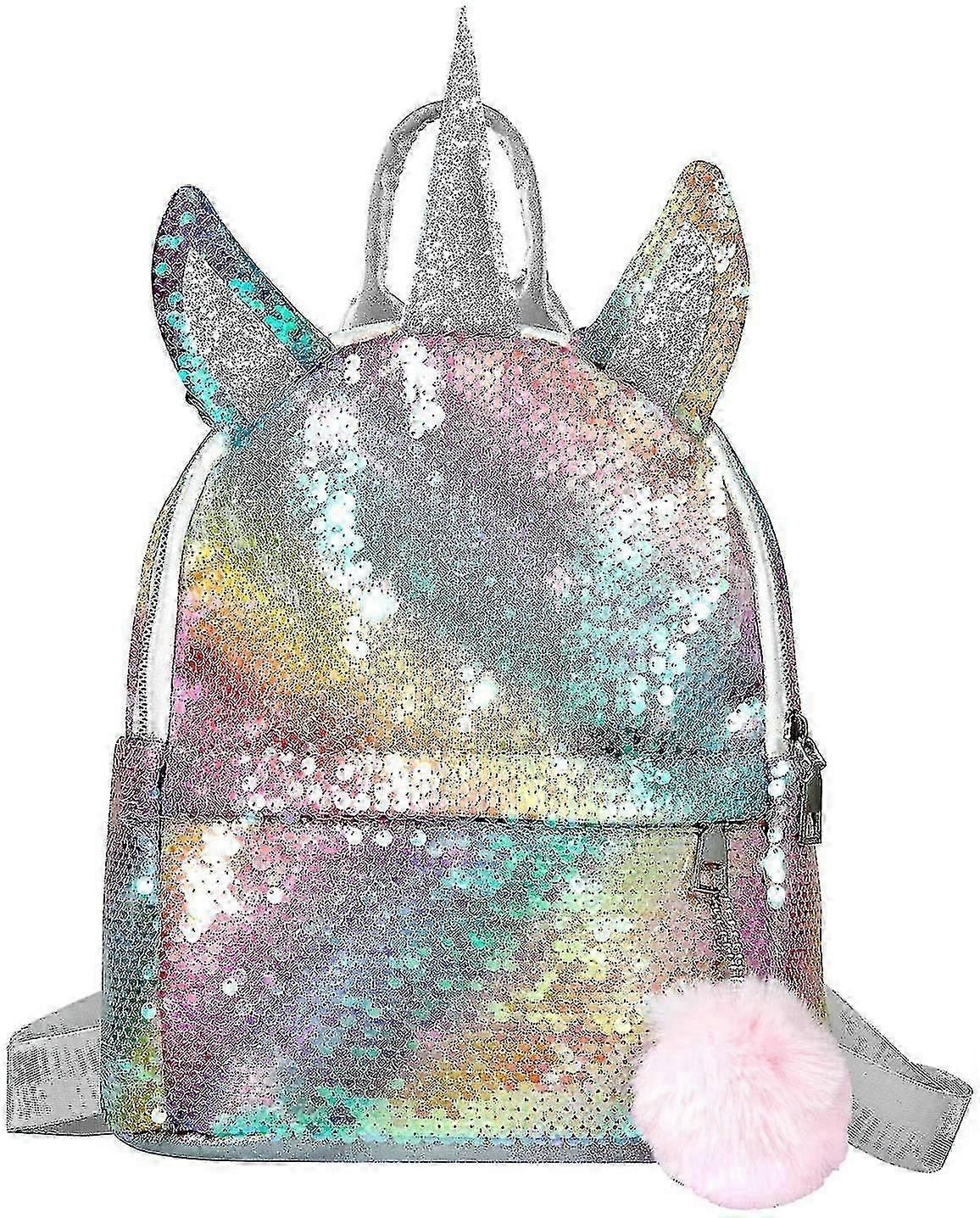 الفتيات الترتر حقيبة الظهر، يونيكورن حقيبة الظهر فتاة الترتر حقيبة مدرسية للبنات، والأزياء ودائم حقيبة ظهر السفر للأطفال، والفتيات
