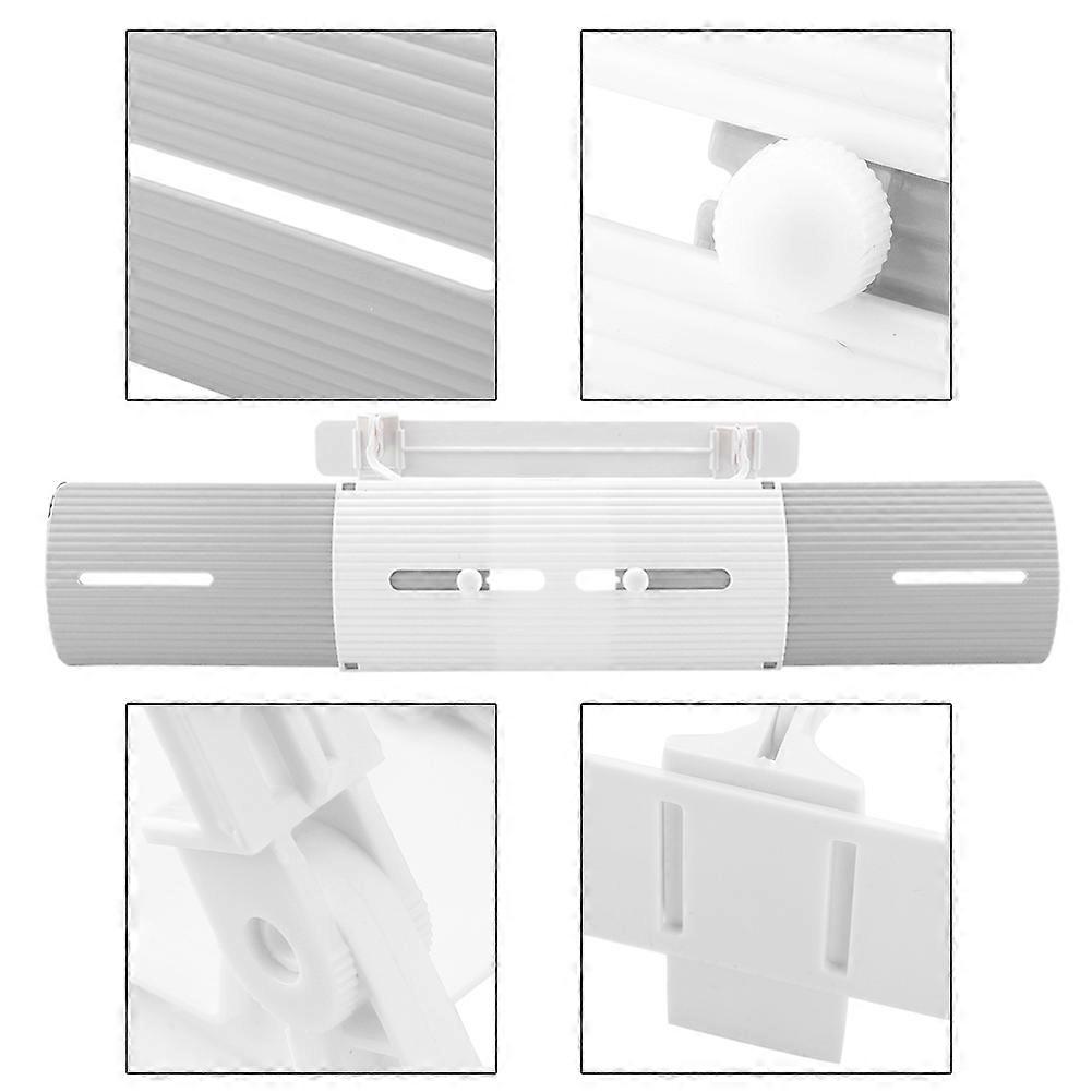 Retractable Air Conditioner Windshield Deflector Grey 54-69.8cm