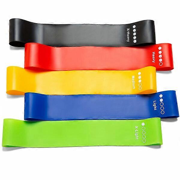 Resistance band set, 5-piece, multi-purpose and easy to carry for great workouts