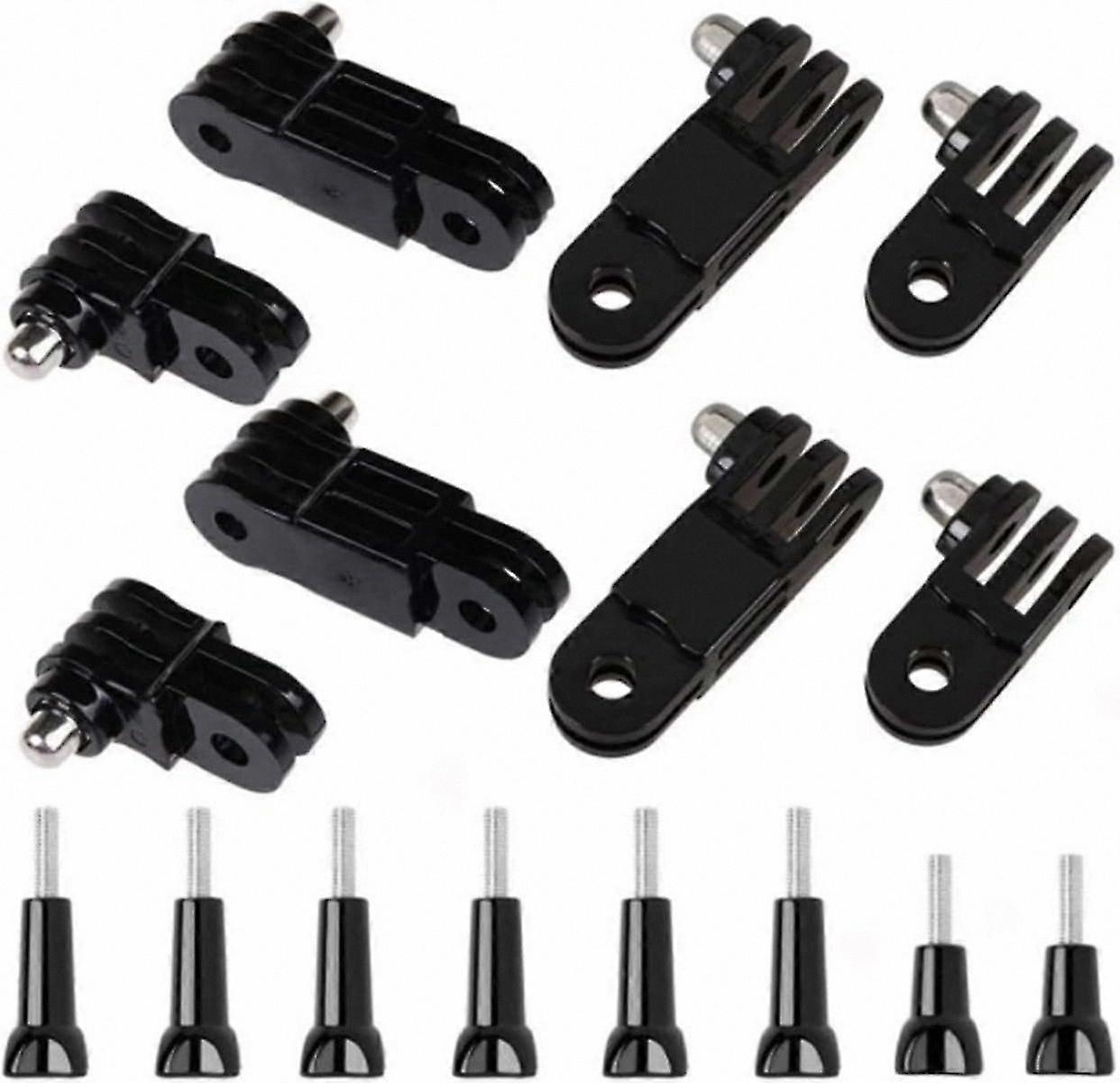 Universal Adjustable Camera Mount with Short and Long Screws for Action Cameras, Compatible with GoPro Hero 11/10/9/8/7/6/5/4/3+ and Other Models