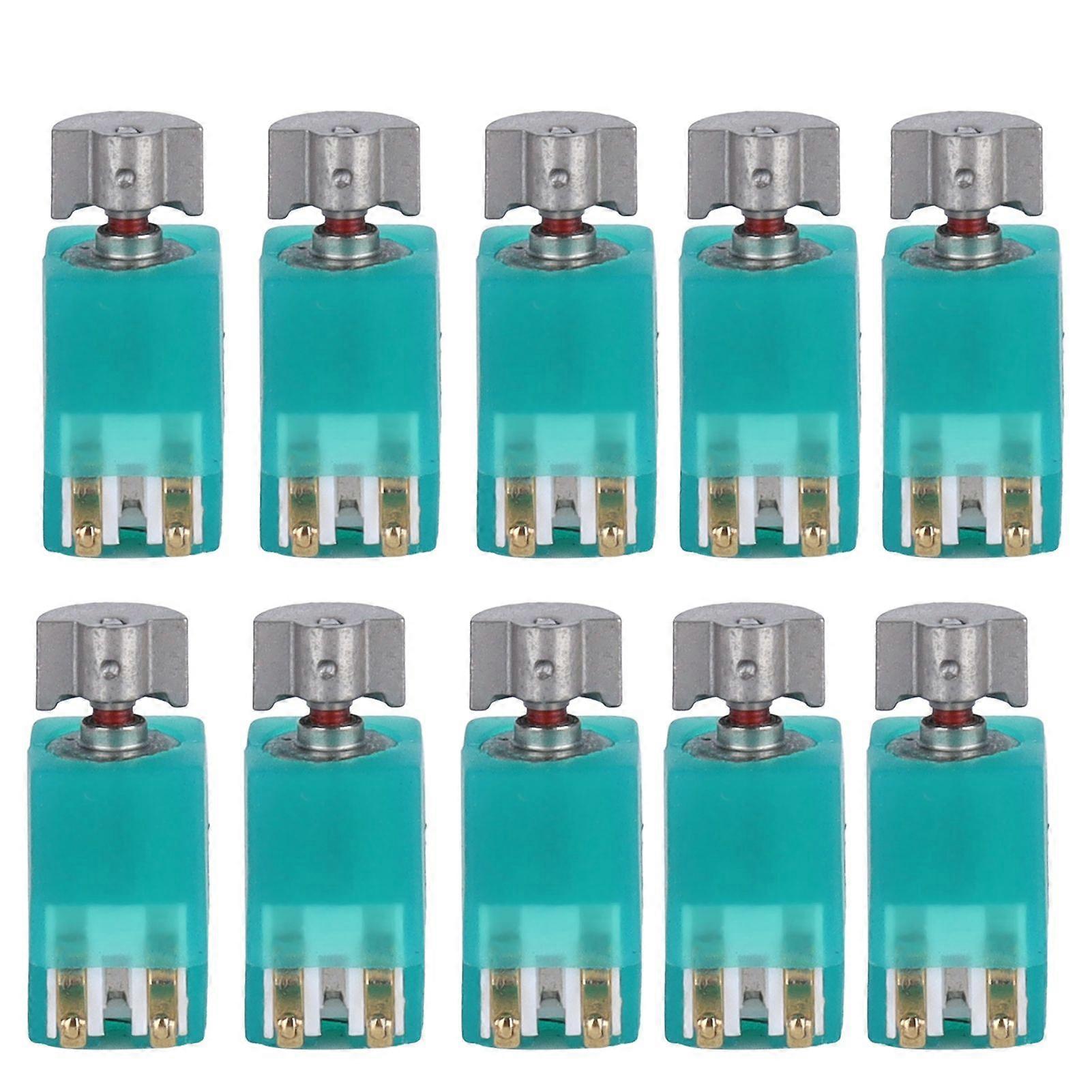 10Pcs Micro Vibration Motor Mini Hollow Cup Cell Phone Vibrating Machinery Parts 13.7V 5400RPM