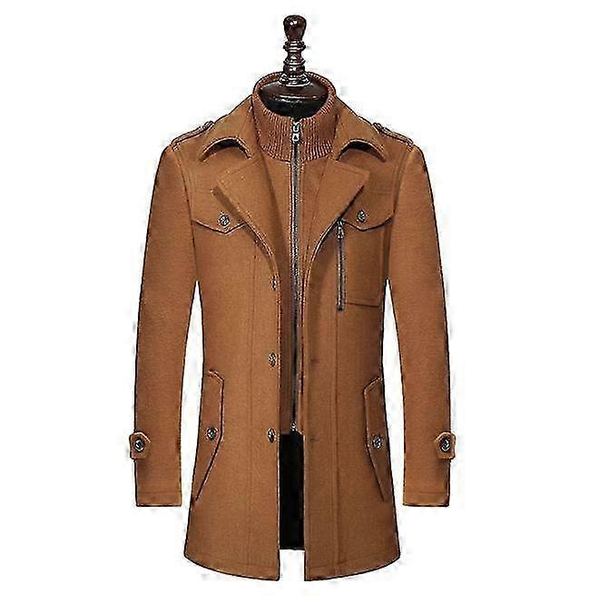 Men's Regular Fit Coat Warm Winter Trench Coats