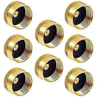 8pcs Solid Brass Propane Bottle Caps Suitable For All 1lb Gas Refill Tank Cylinder Sealed Protect C
