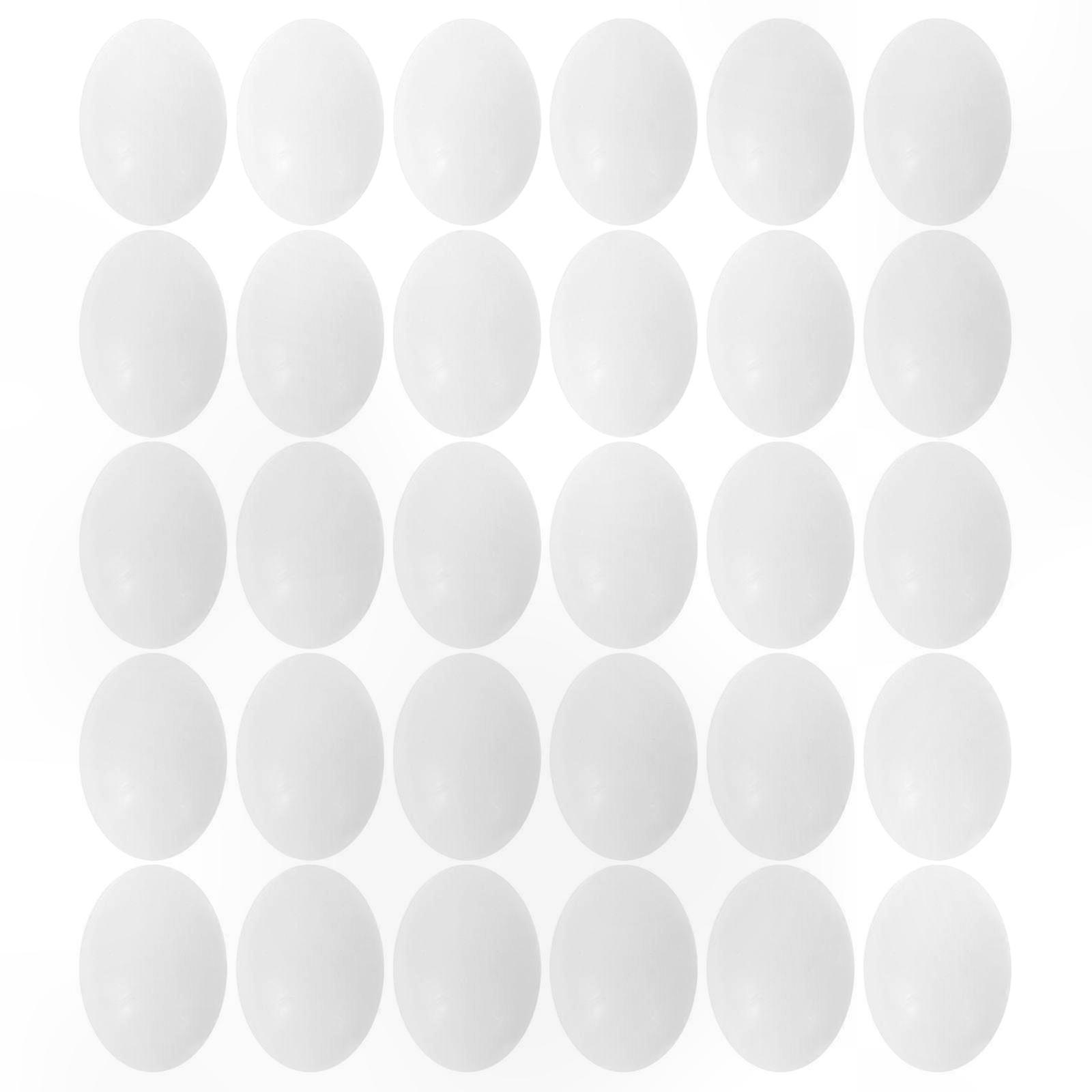 30-Pack Non-Hatching Plastic Eggs for Bird Nesting Deterrence Solution