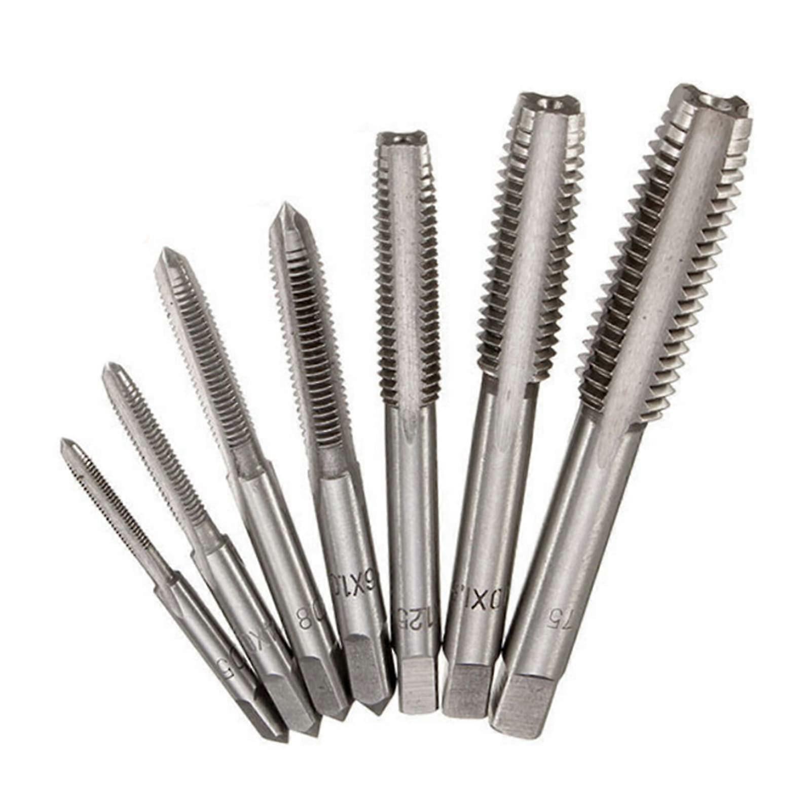 Tap Set M3M12 Thread Taps With Twist Drill Bits, TType Wrench For Hand Drill, For Screw Holes, Precise Threading