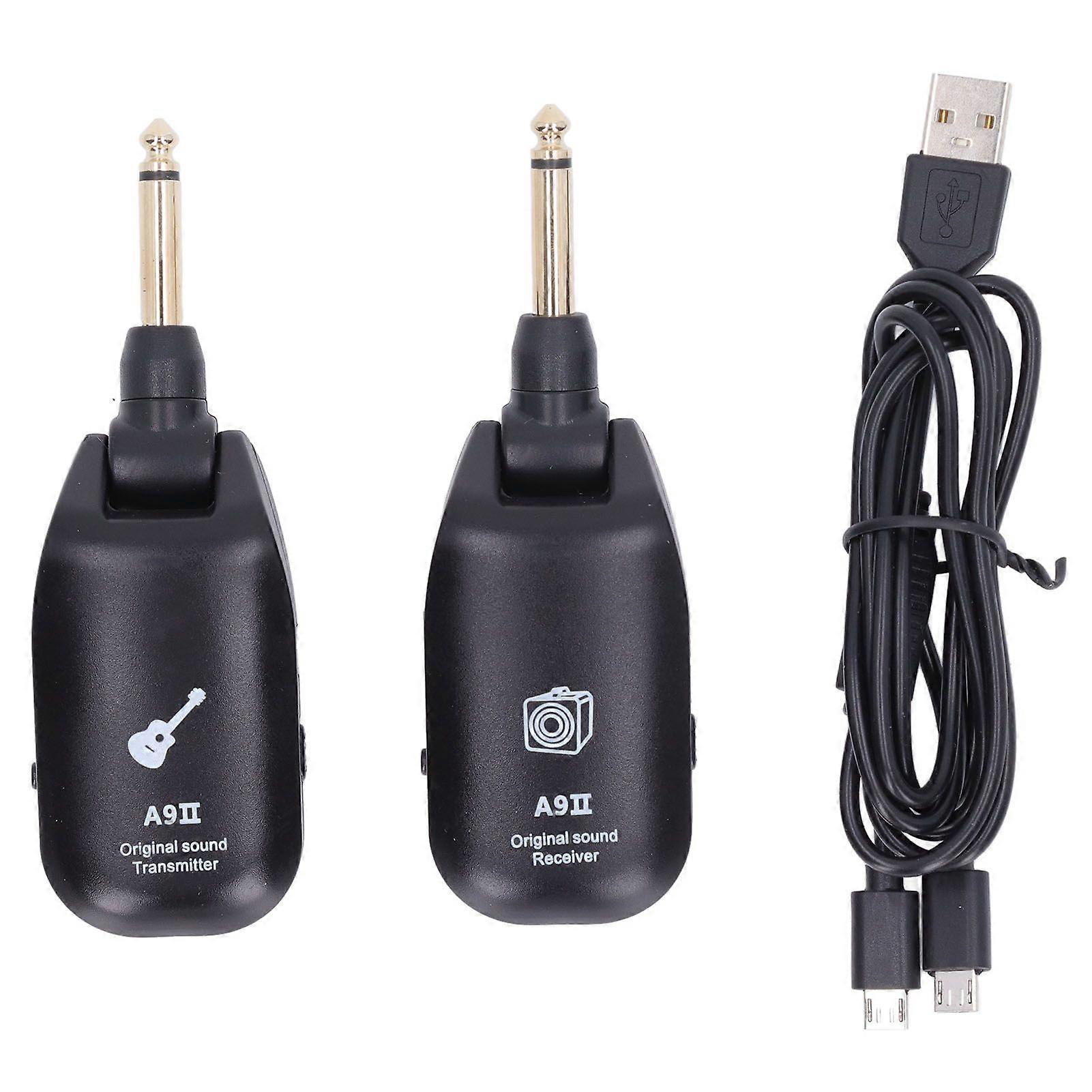Guitar Receiver Transmitter Set Plug and Play Wireless Transmitter Receiver Audio Wireless Guitar System