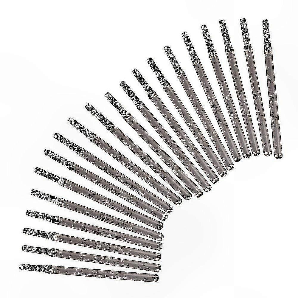 2mm Gemstone Drill Bits Set, 20-Pack Solid Hole Saw Drills for Crafting and Jewelry Projects