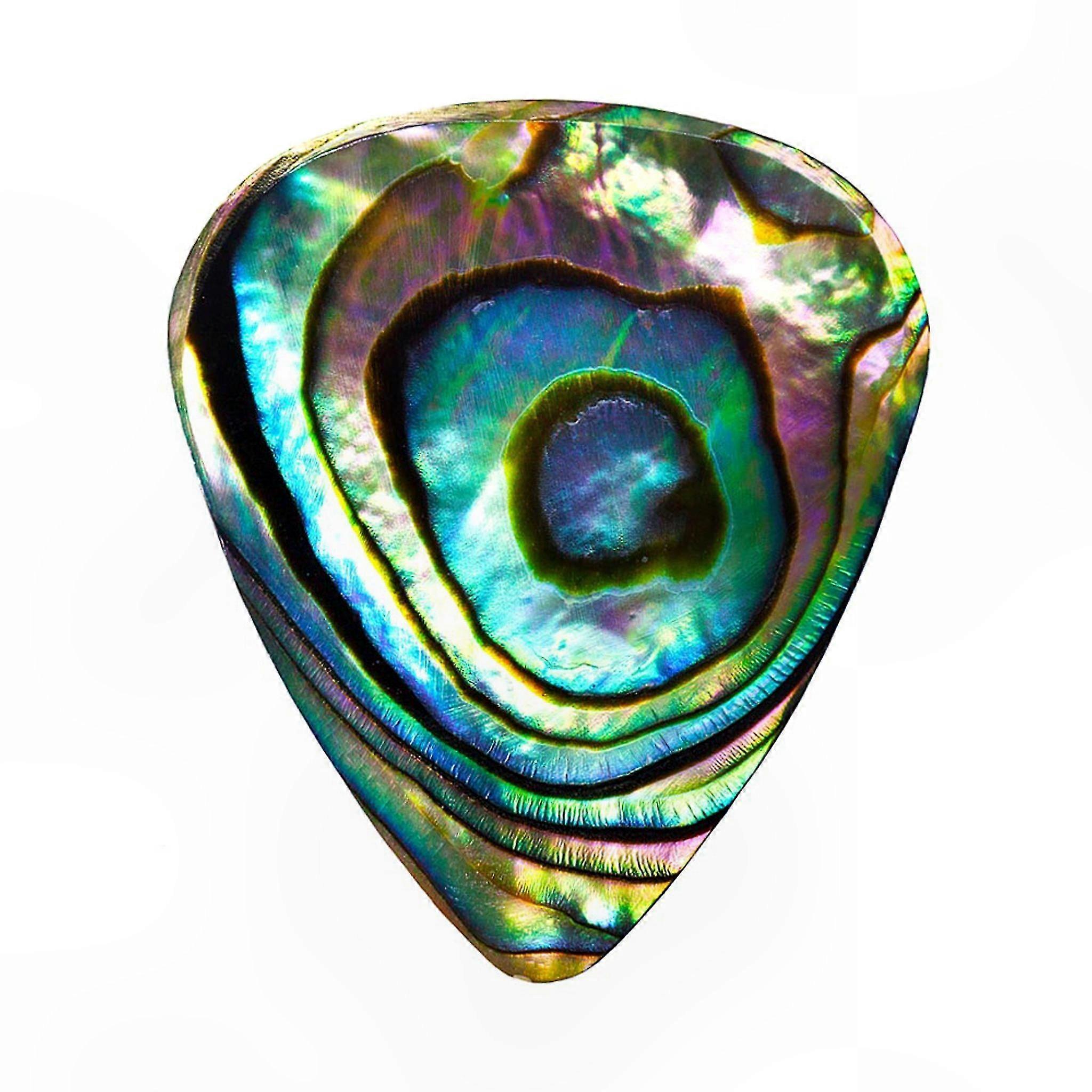 Jazz III Style Guitar Pick with Green Abalone Design