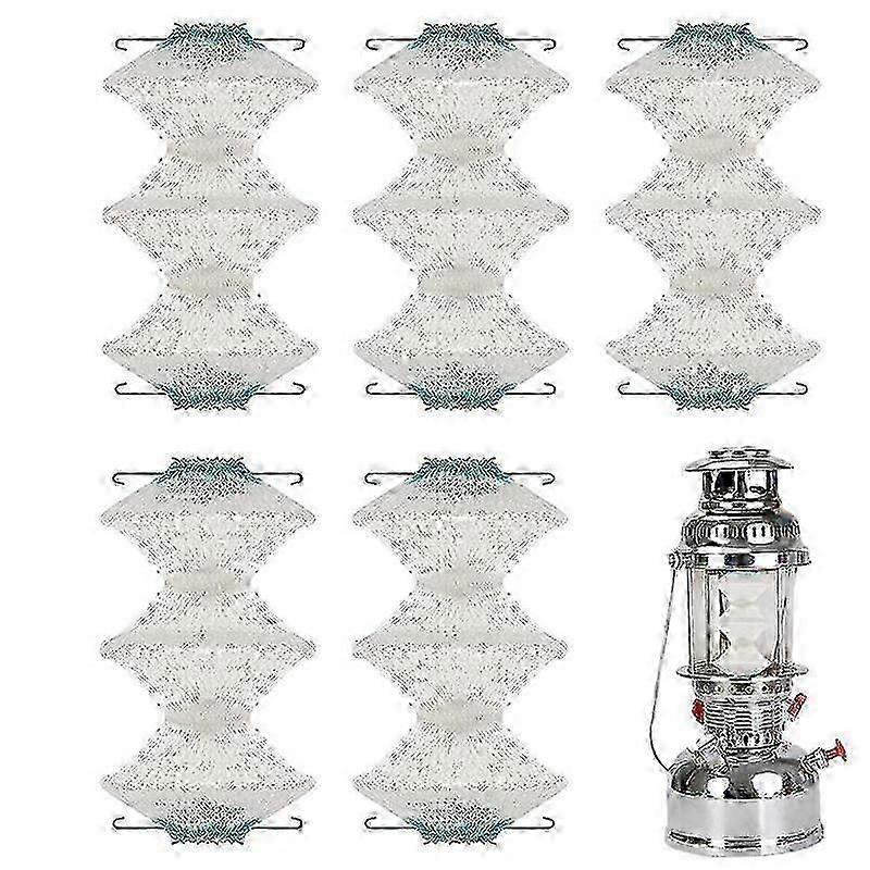 Durable Gauze Mesh Cover for 5-Piece Kerosene Gas Lamps Camping and Pressure Lamp Mantles Replacement Parts