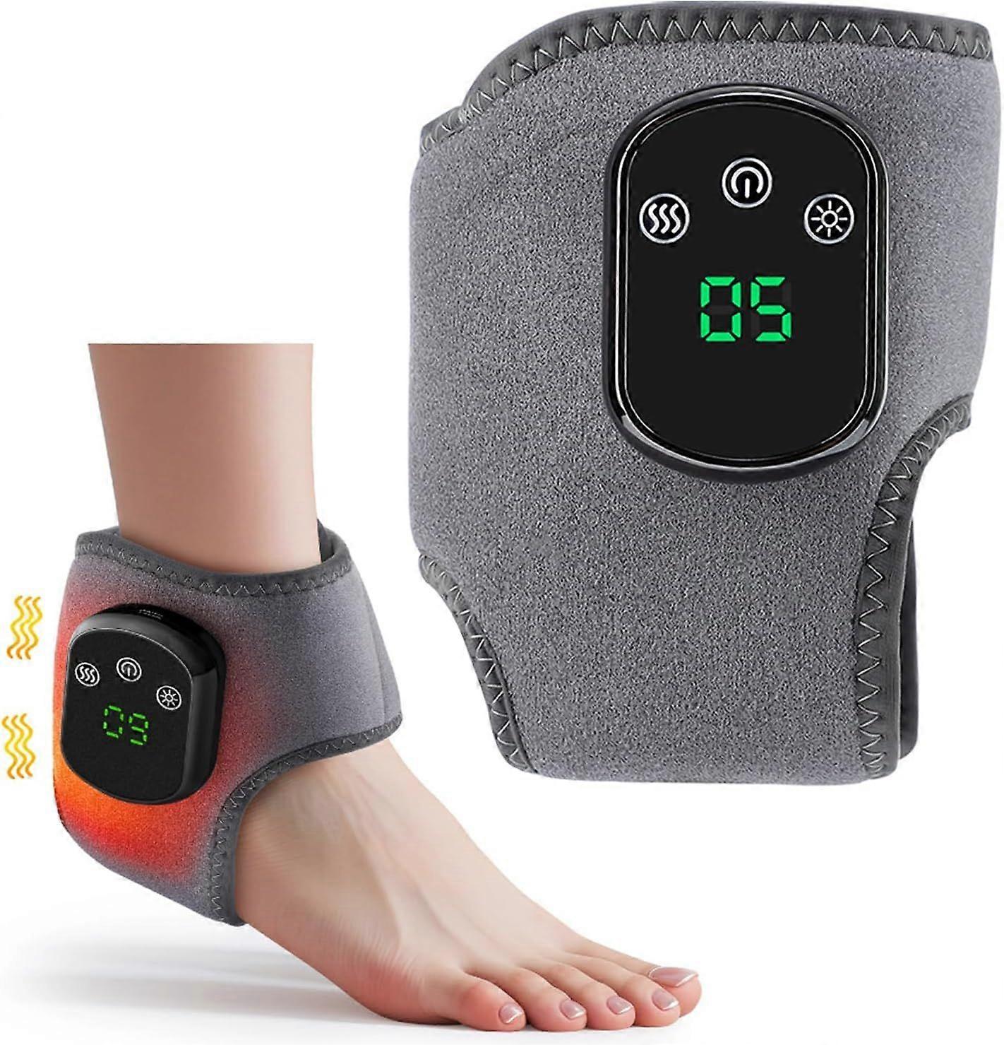Foot Massager, Portable Electric Foot Massager, Multi-Level Vibration and Combined Mode, Thermal Massage, Helps Relax Feet and Promotes General Comfor
