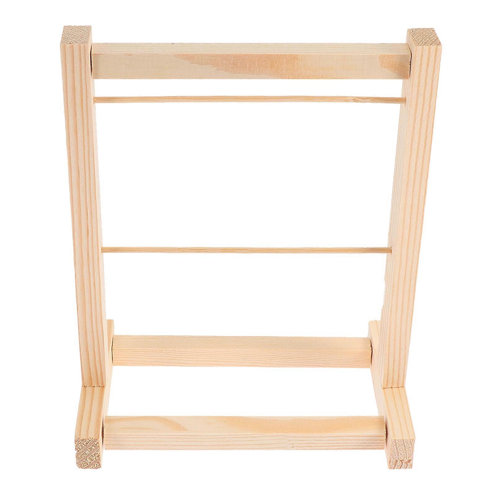 Doll Clothes Showing Stand Wooden Mini Rack for Organizing 1Set