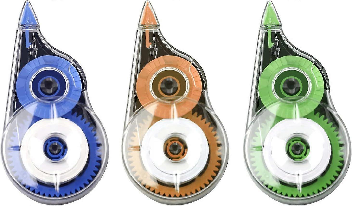 3 pieces correction tape, 5 mm * 6 m correction roller corrector mouse set with