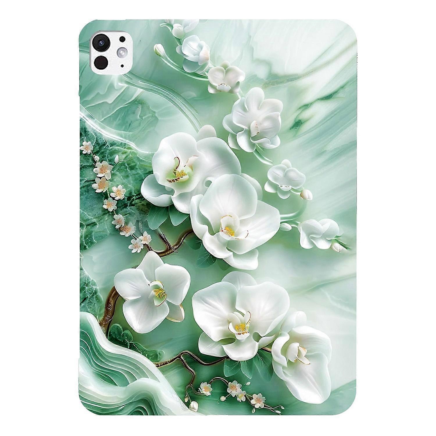 For iPad Pro 13 (2024) Case Pattern Printing Slim Soft TPU Tablet Cover