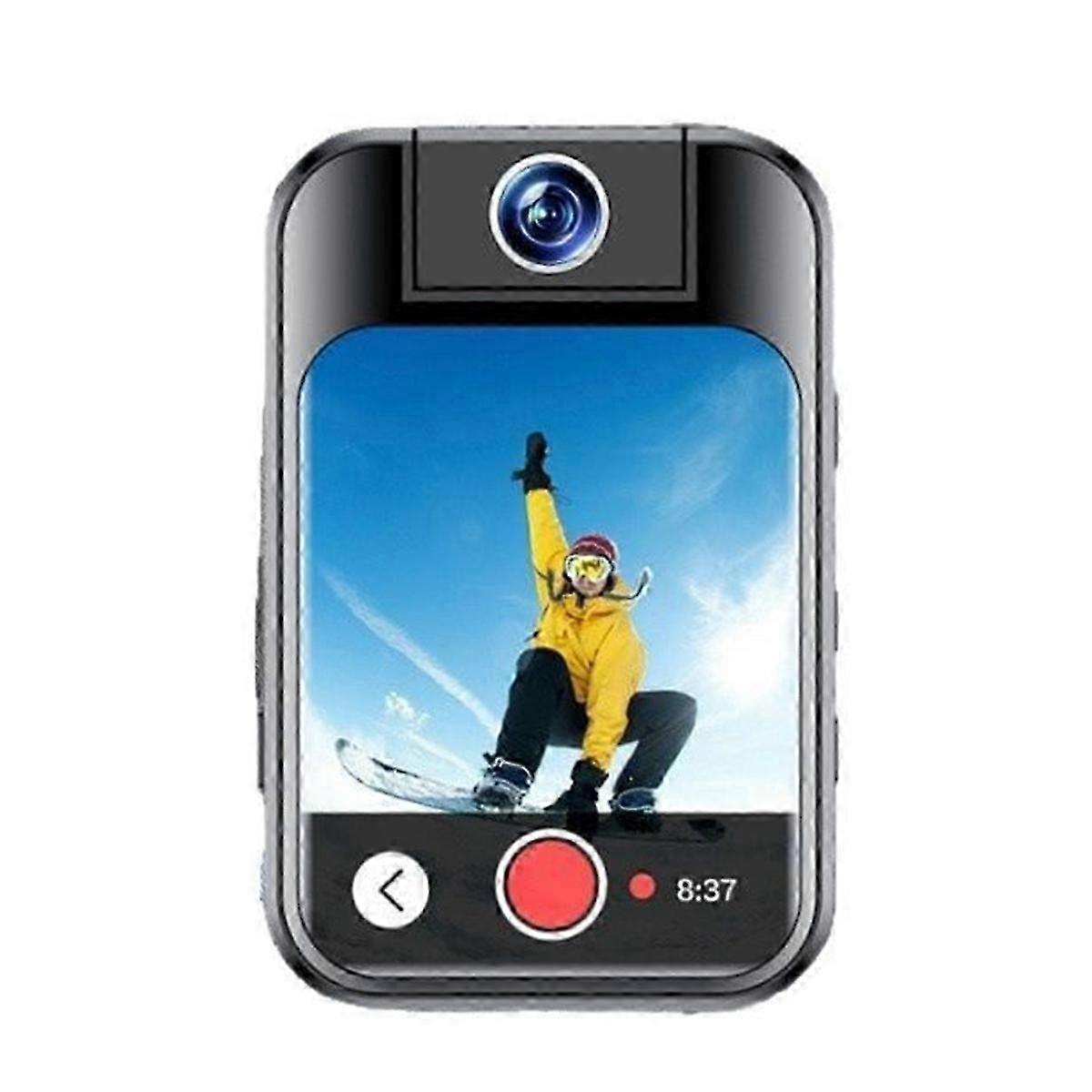 4K High-Resolution WiFi Sport Camera with 48MP & 3Inch Touchscreen Display - Blue Action Camera for All Sports Activities