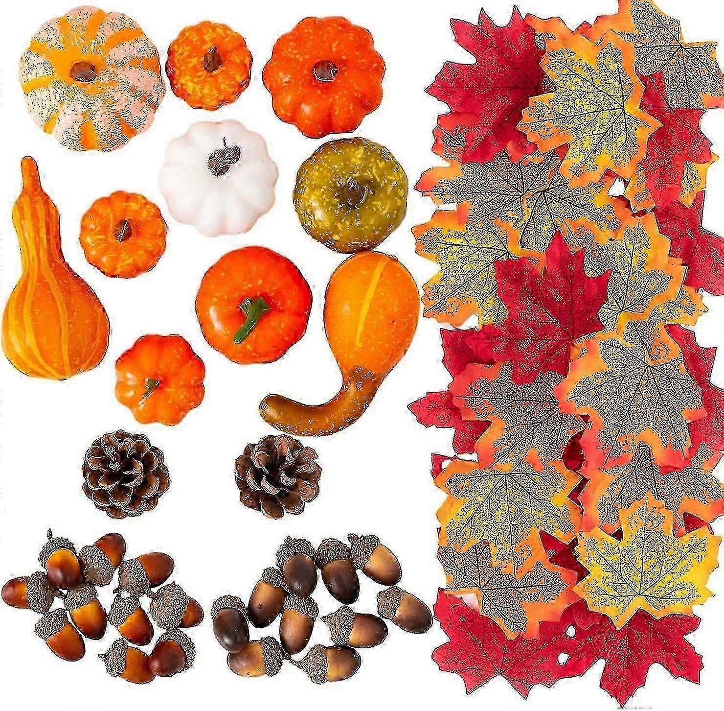 Christmas Gift Xmas Mixed Color Maple Leaf Props for Wedding Photography Scenes 8cm Simulation Leaflets