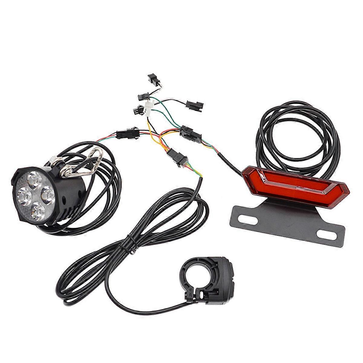 Bicycle Headlight and Tail Light Set Ebike Turn Signals