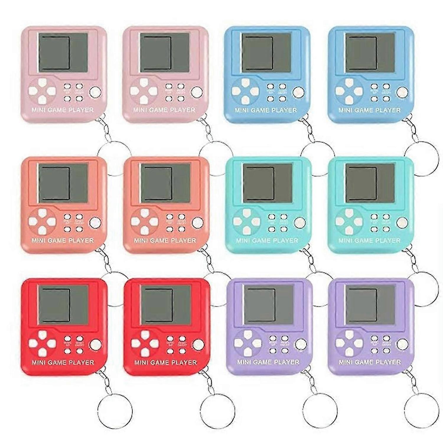 12Pcs Party Favors Keychains for Kids Video Game Keychains