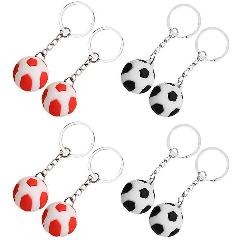 Football Keychain Football Key Chain Ring Designed for Decor 8Pcs Collection