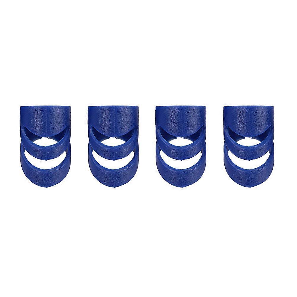 Guitar Fingertip Protectors Finger Guards for Beginners Size L Blue Comfortable Wear 4Pcs