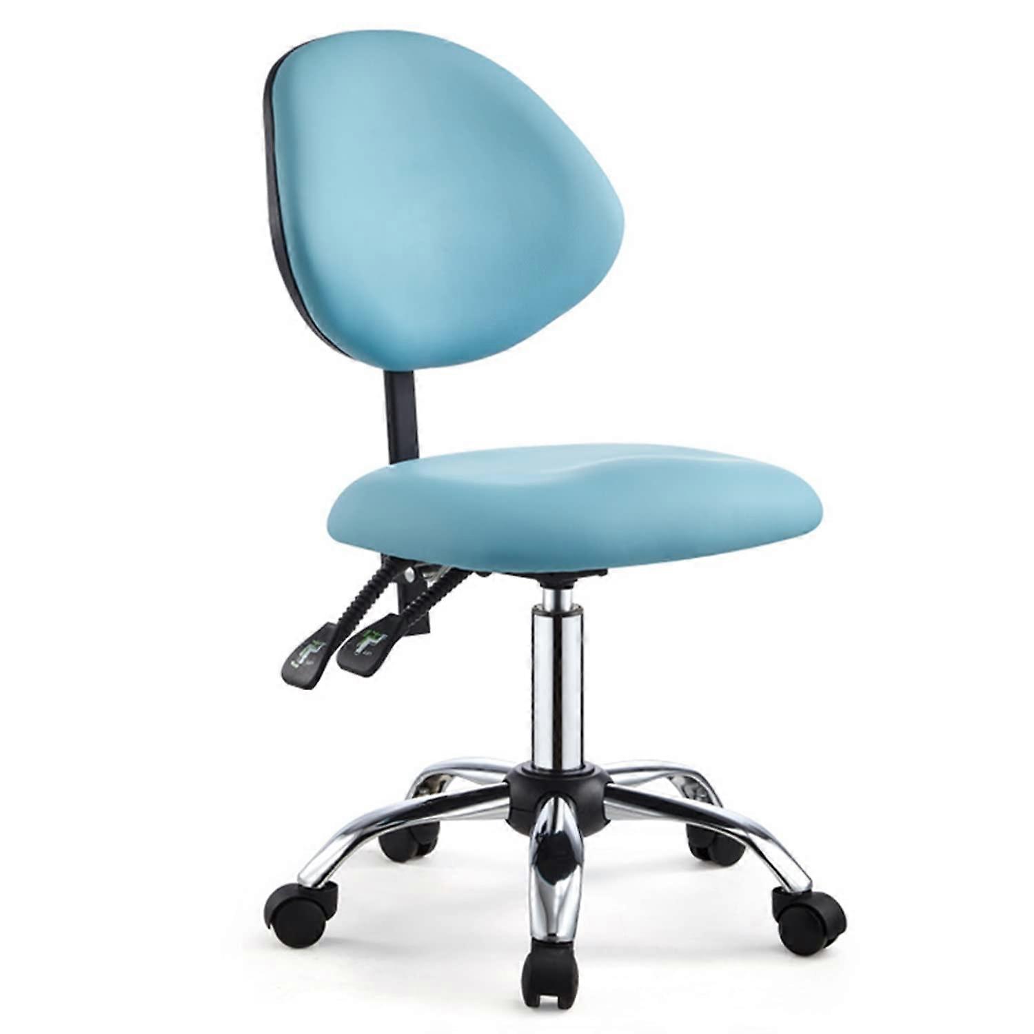 Dental Chair Adjustable Hydraulic Height With Back Support Rolling Swivel Design For Salon Spa Dental Clinic Home Office