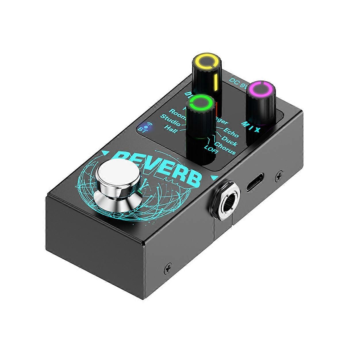 Gitarre Digitaler Reverb Effektor Reverb Effektpedal Gerät Eingebaute 9Digital Reverb Based True Bypass Gitarren Zubehör