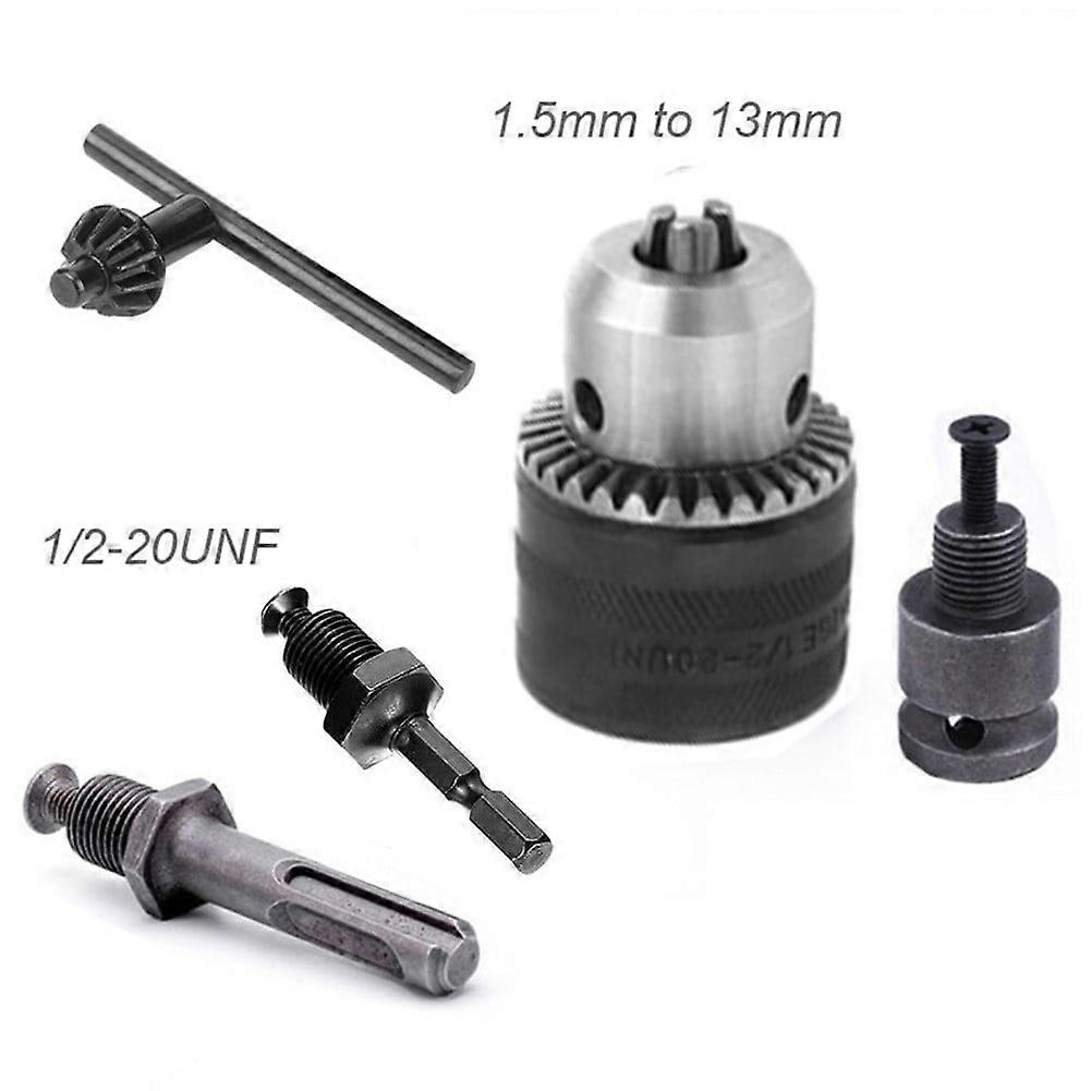 1.5-13mm Converter 1/2"-20UNF Drill Chuck Quick Change Adapter For Impact Driver