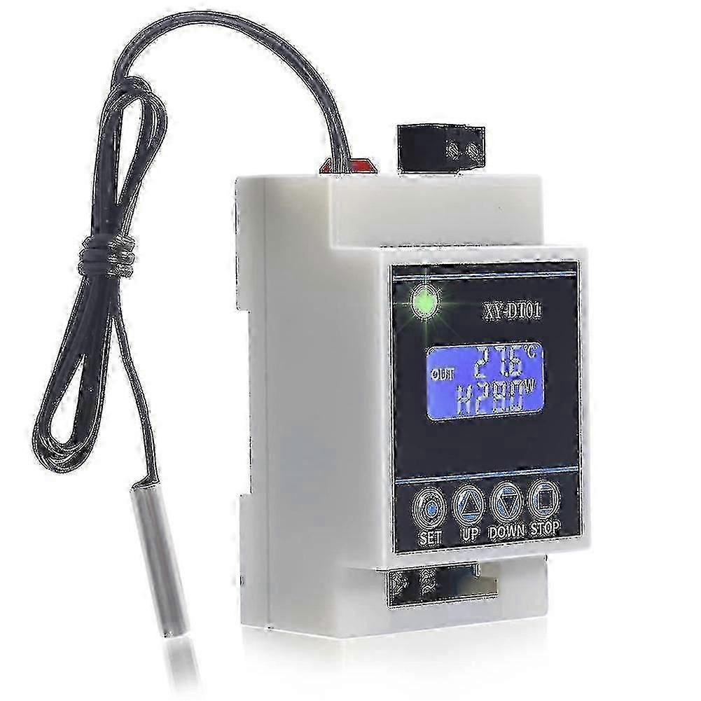 Thermostat numérique Régulateur de température avec écran LCD, plage réglable de -40C à 110C pour une utilisation industrielle domestique