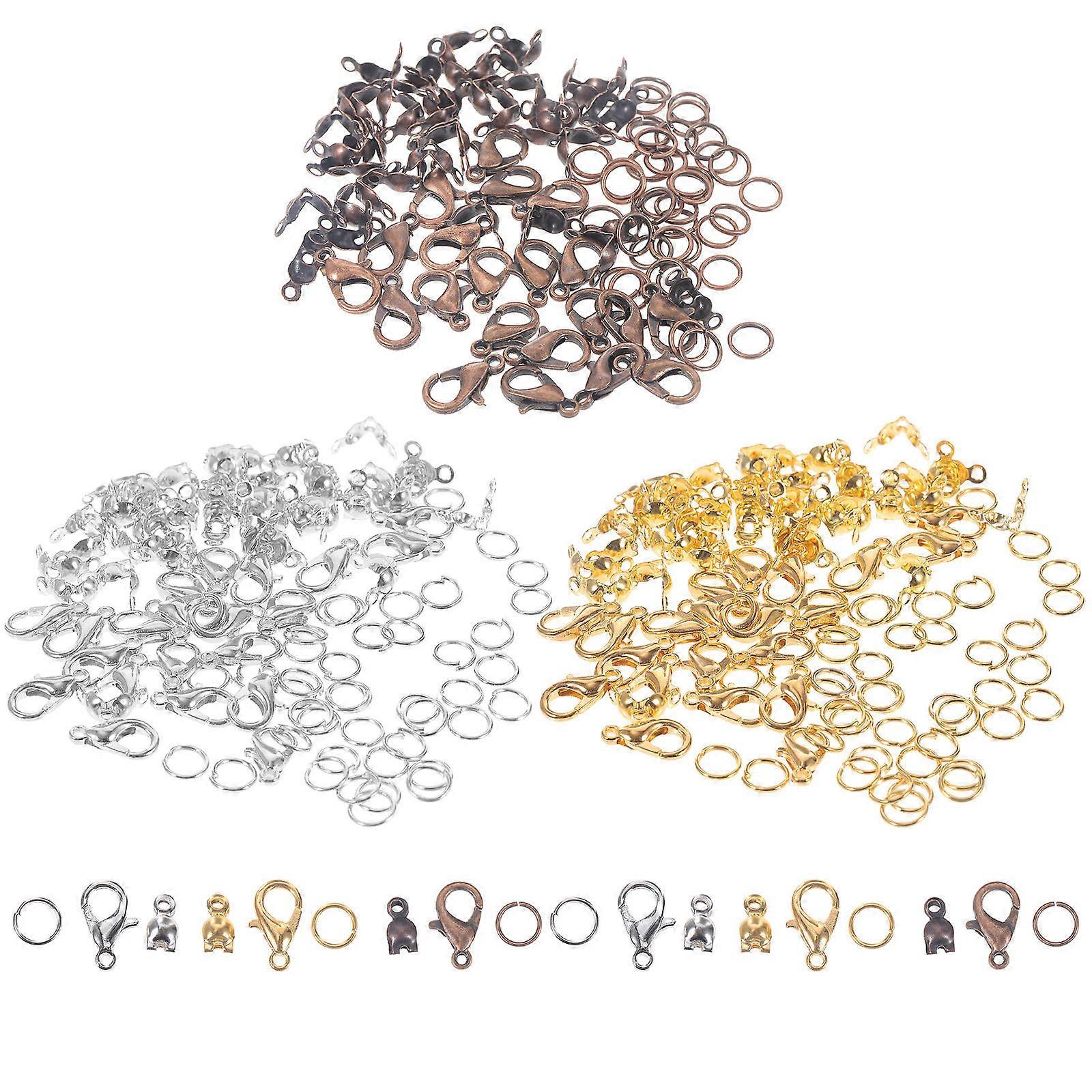 Jewelry Making Kit with DIY Lobster Clasp for Crafting 5Sets Assorted Colors