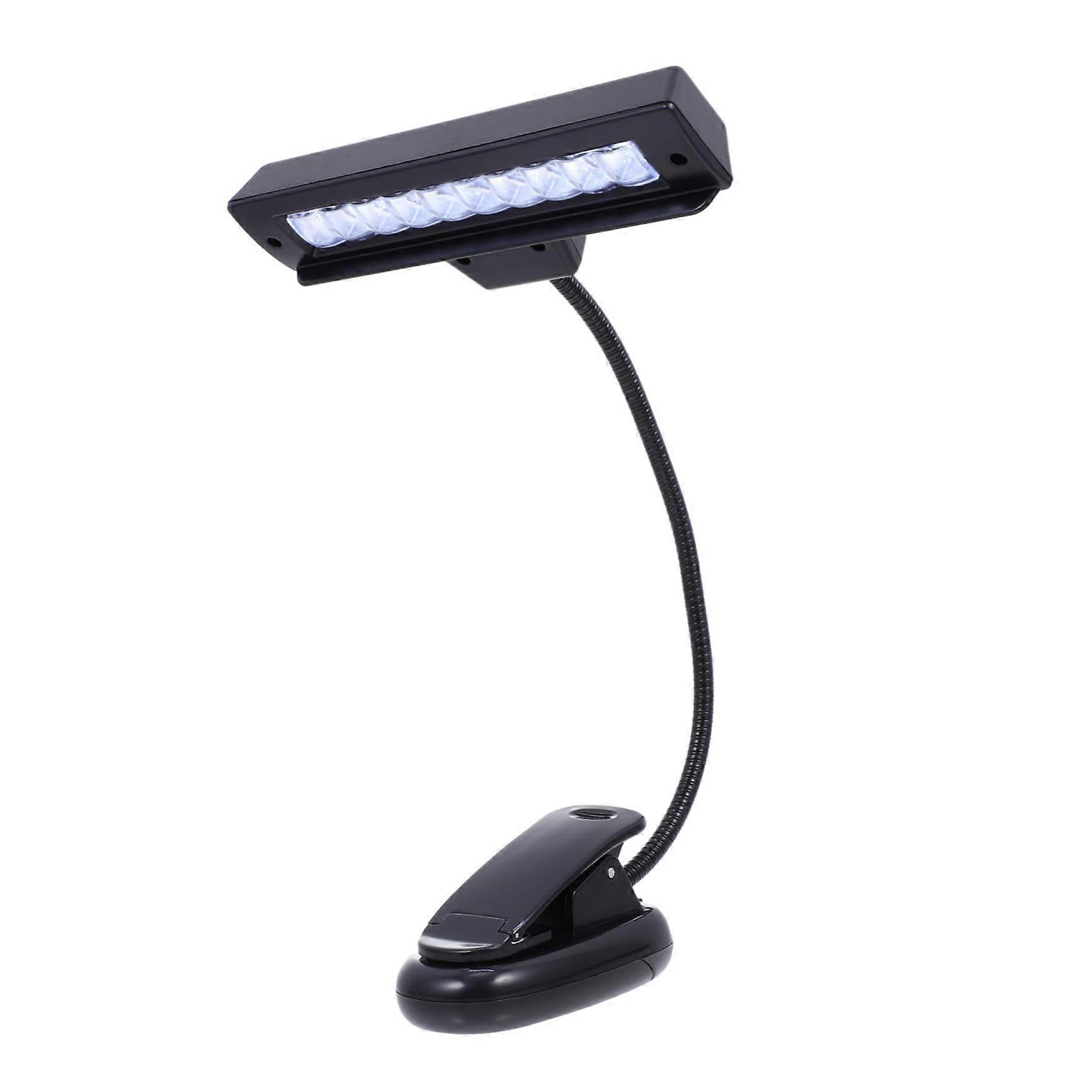 LED Music Stand Light ClipOn EyeProtection Lamp, Adjustable Brightness, Rechargeable, Foldable, For Piano And Reading