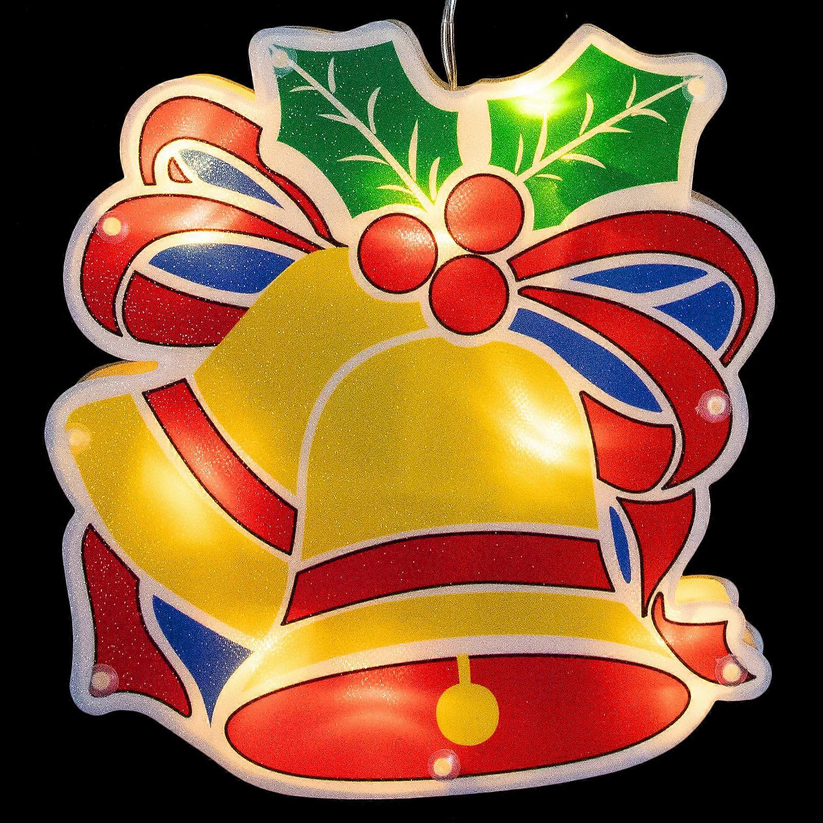 Battery Powered Suction LED Lamp Ideal For Window Decoration During Festival Atmosphere 5Pcs