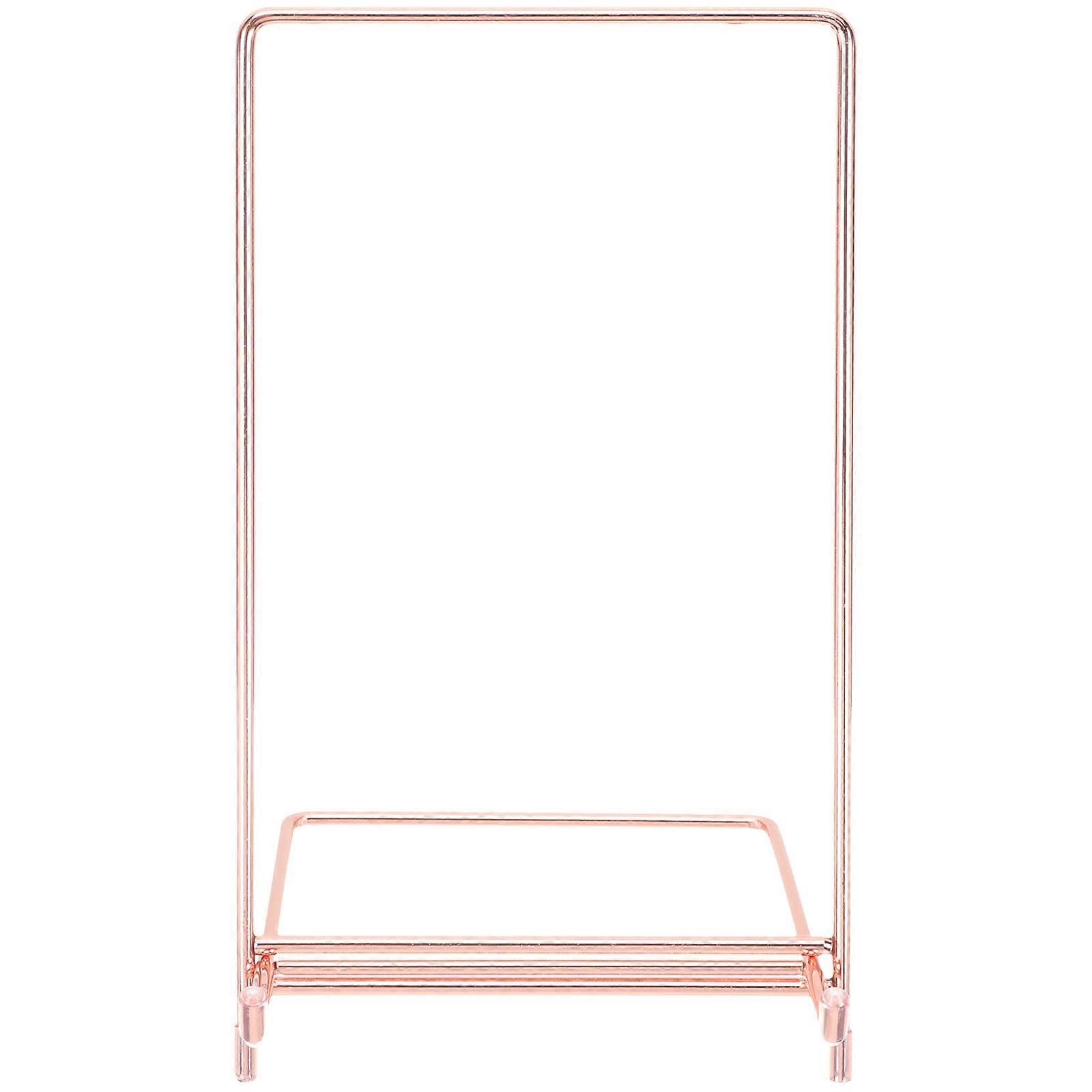 Plate Stand Cookbook Recipe Book Stand for Display 2Pcs Rose Gold Metal Holders