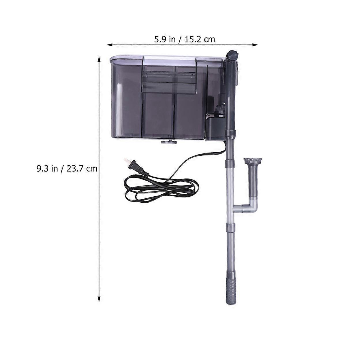 Aquarium Filters Submersible Oxygen Pump for Fish Tank Filtration 2Pcs