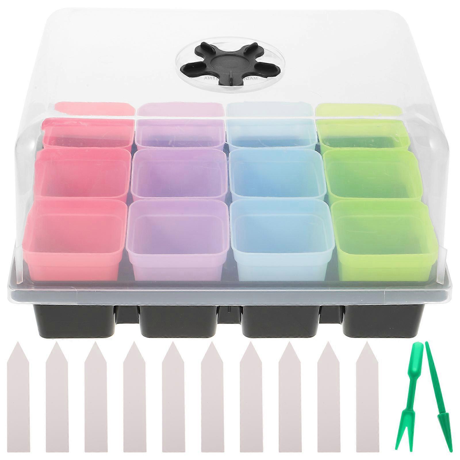 Square Nursery Pots For Outdoor Gardening And Succulents Drainage Lightweight 2 Sets