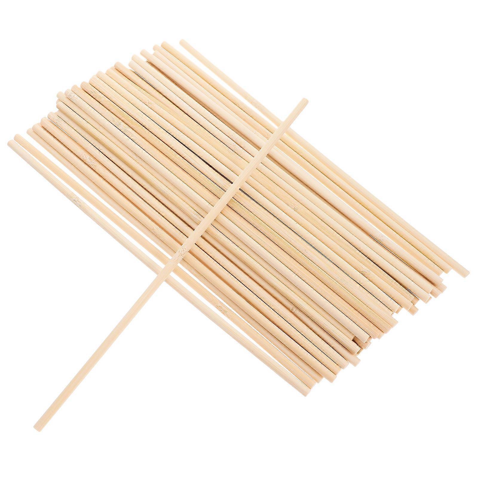 250 Pcs Bamboo Architectural Sticks Ideal For Artists Engaging In Model Building And Crafting Projects Light Yellow Cylindrical Construction Material
