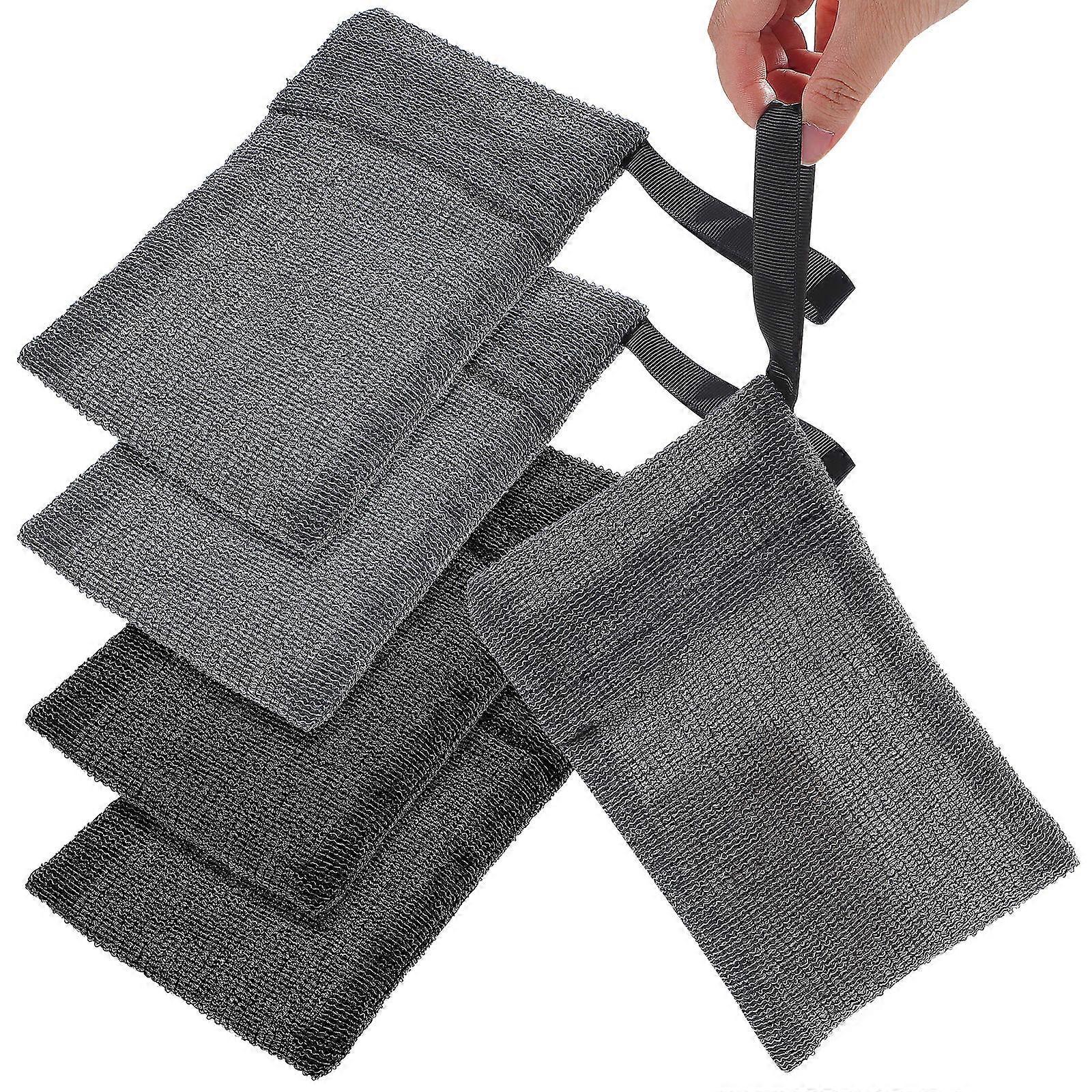Exfoliating Body Scrubber Nylon Soap Saver with 20Pcs Soap Bags