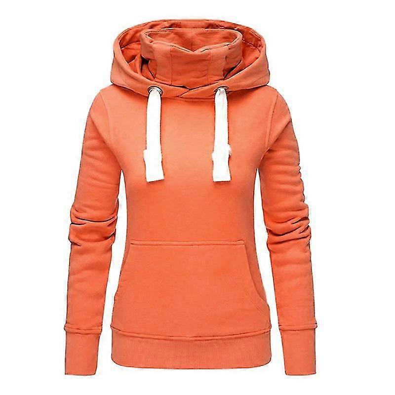 Plus Size Lady Sport Hoodie Hooded Sweatshirt Pullover Top