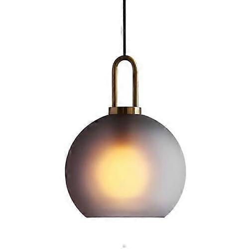 Flush Mount Ceiling Chandelier Nordic Style Glass Pendant Lamp E27 Socket Single Head Hanging Light For Bedroom Island