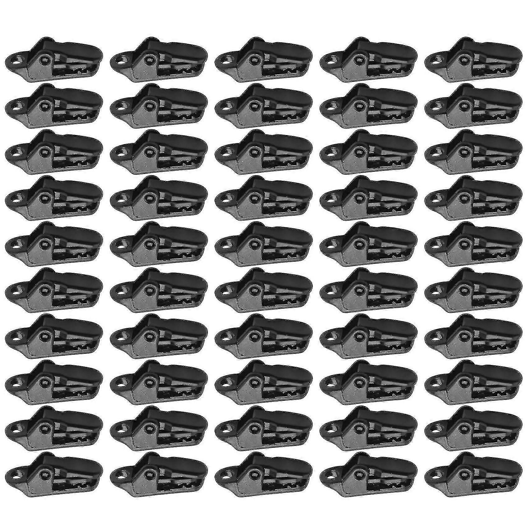 50 قطع مقاطع قماش القنب الشراع يؤمن المشبك مع قبضة قفل قوية للتخييم في الهواء الطلق ، خيمة ، المظلة ، راية Tig-AK