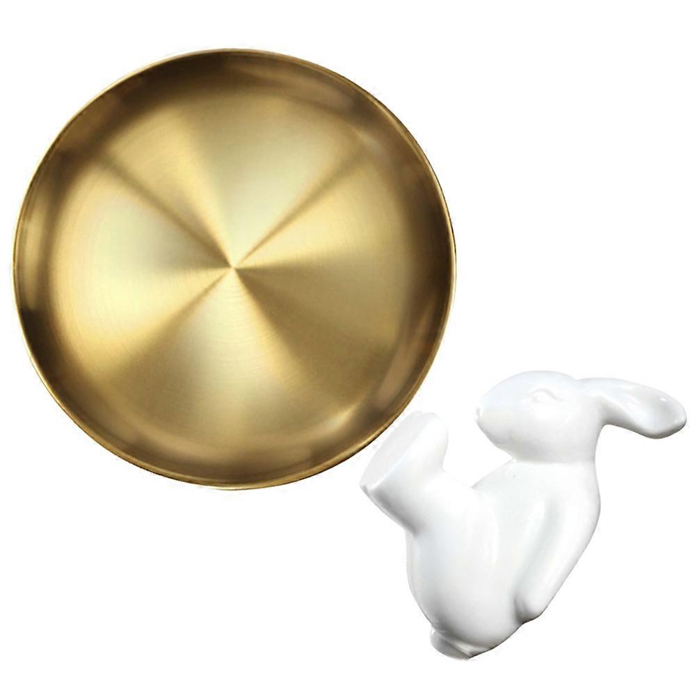 Food Tray Decorative Serving Plate with Rabbit for Storage Use