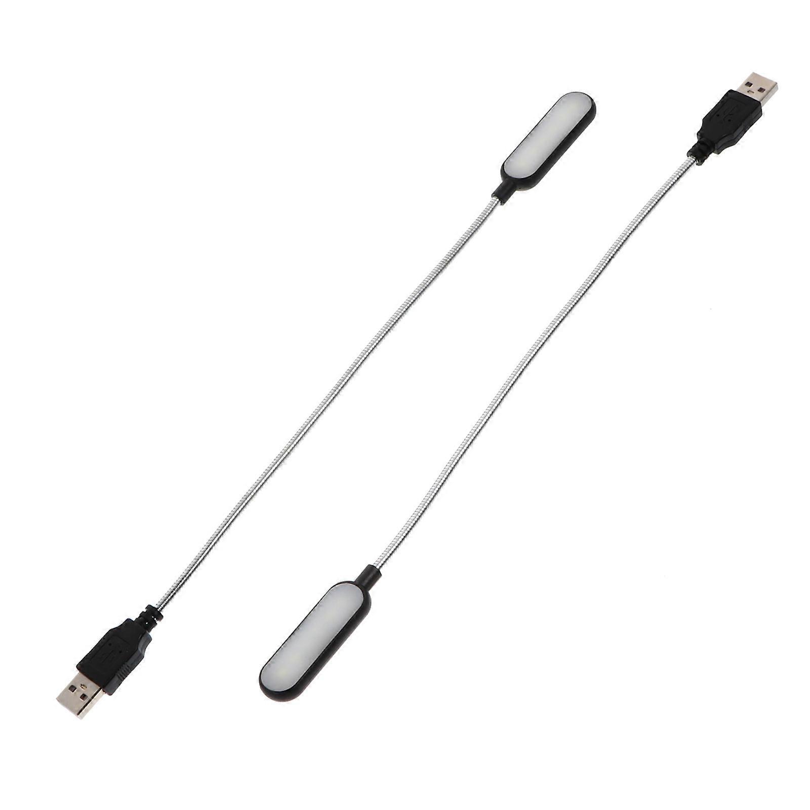 Mini Laptop USB Lamp for Reading and Work 6Pcs Black Set