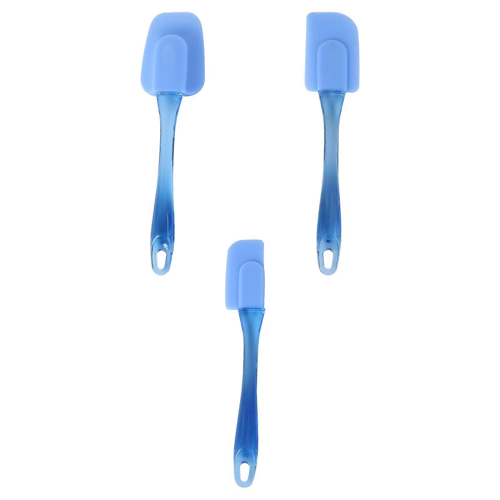 Non Stick Silicone Spatula Set for Cooking Use 9Pcs Heat Resistant Blue