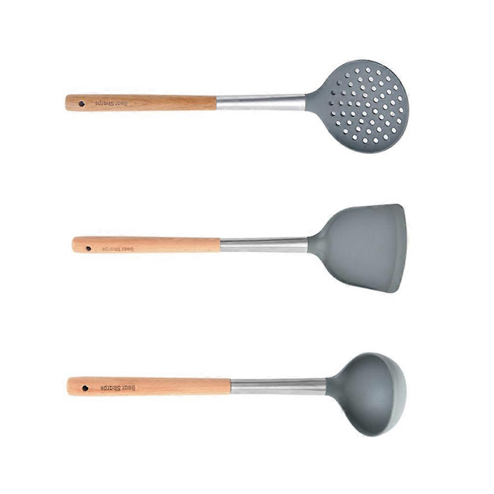 Kitchen Supplies Silicone Kitchen Set 3Pcs Cooking Tool Grey