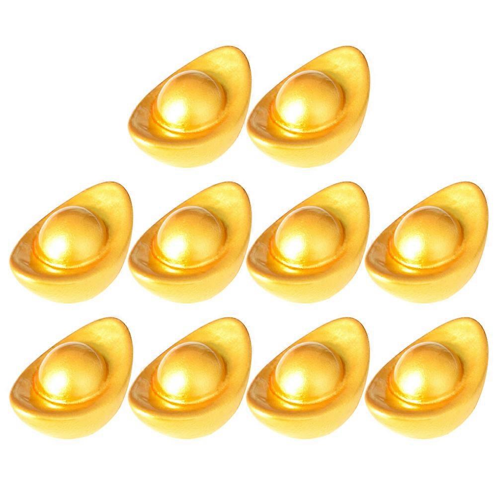 Retro Ingot Shape Model Decorative Ingot Ornament For Home Decor 2.00X1.20X1.20CM Multi-functionality 50Pcs